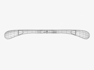 wooden clothes hanger Modelo 3D