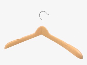 wooden clothes hanger 3D Model