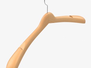 wooden clothes hanger 3D Модель