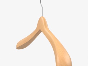 wooden clothes hanger 3D Модель