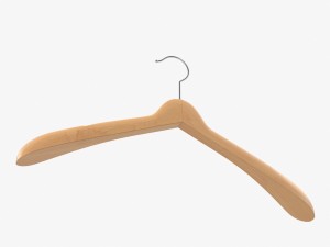 wooden clothes hanger 3D Модель