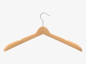 wooden clothes hanger 3D Модель