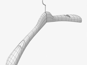 wooden clothes hanger 3D Модель