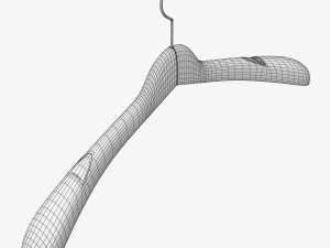 wooden clothes hanger 3D Модель