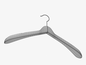 wooden clothes hanger 3D Модель