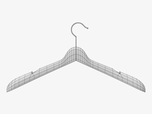 wooden clothes hanger 3D Модель