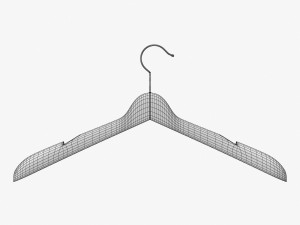 wooden clothes hanger 3D Модель
