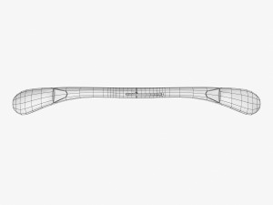 wooden clothes hanger 3D Модель