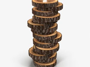 floor lamp - log 3D Model