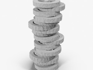 floor lamp - log 3D Model