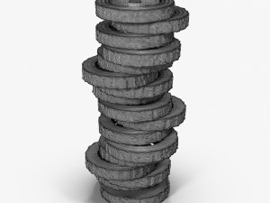 floor lamp - log 3D Model