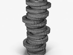 floor lamp - log 3D Model
