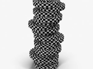 floor lamp - log 3D Model