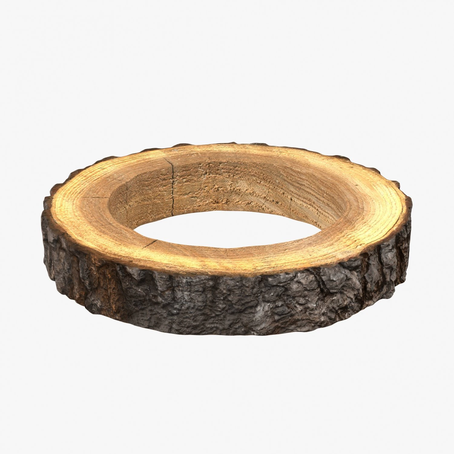 anel de tora de madeira Modelo 3D .c4d .max .obj .3ds .fbx .stl .blend