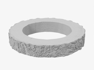 wood log ring 3Dモデル