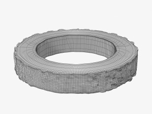 wood log ring 3Dモデル