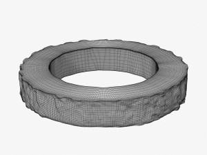 wood log ring 3Dモデル