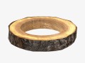 wood log ring low-poly Model 3D