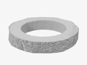 wood log ring low-poly 3D Model
