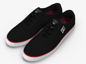 dc shoes - flash tx black-red 3D Model