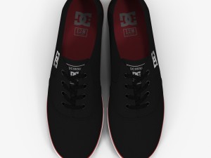 dc shoes - flash tx black-red 3D Model