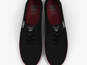dc shoes - flash tx black-red 3D Model