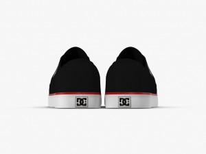 dc shoes - flash tx black-red 3D Model