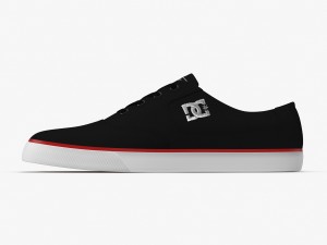 dc shoes - flash tx black-red 3D Model