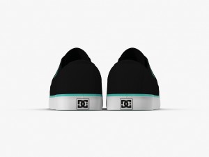 dc shoes - flash tx black-turquoise 3D Model