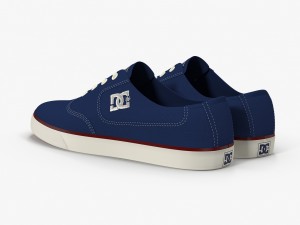 dc shoes - flash tx estate-blue 3D 모델