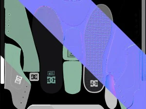 dc shoes - flash tx mint 3D Model