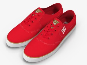 dc shoes - flash tx red 3D Модель