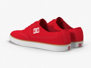 dc shoes - flash tx red 3D Модель