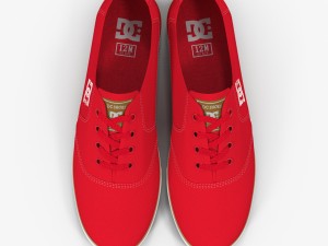 dc shoes - flash tx red 3D Модель