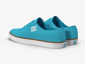 dc shoes - flash tx turquoise 3D Model