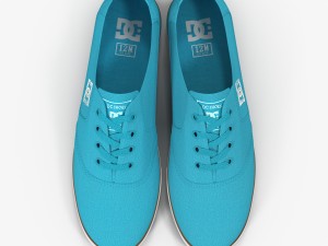 dc shoes - flash tx turquoise 3D Model