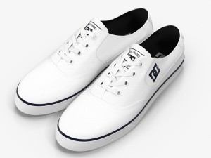 dc shoes - flash tx white 3D Model