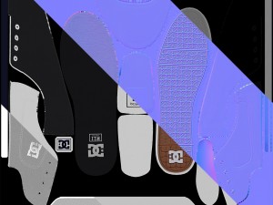 dc shoes - flash tx white 3D Model