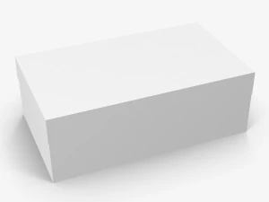 kartonowe pudełko na buty low-poly Model 3D