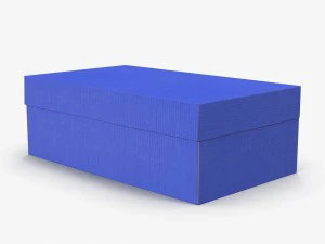 caixas de sapato coloridas low-poly Modelo 3D
