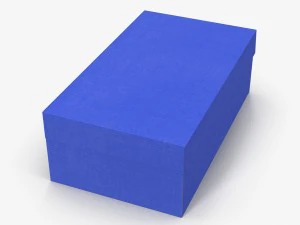 caixas de sapato coloridas low-poly Modelo 3D