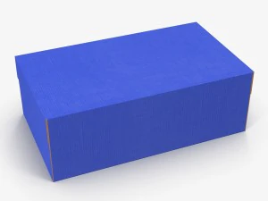 caixas de sapato coloridas low-poly Modelo 3D
