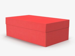 colored shoe boxes low-poly 3D 模型