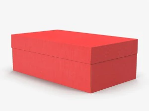 caixas de sapato coloridas low-poly Modelo 3D