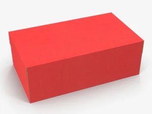 caixas de sapato coloridas low-poly Modelo 3D