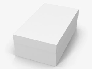 caixas de sapato coloridas low-poly Modelo 3D