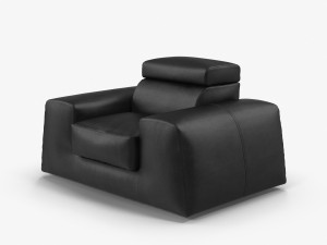 leather armchair boss 3D Model
