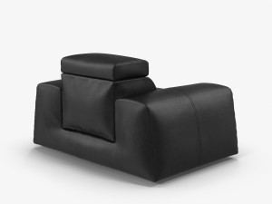 leather armchair boss 3D Model
