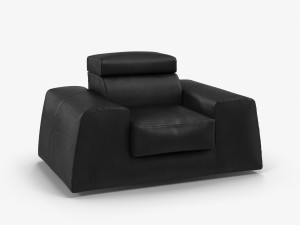 leather armchair boss 3D Model