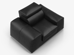 leather armchair boss 3D Model